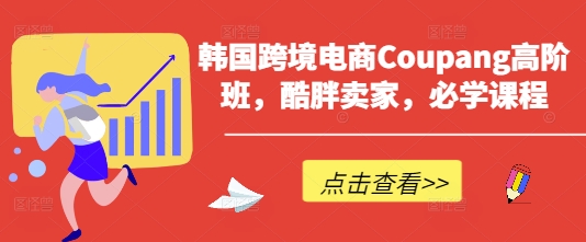 韩国跨境电商Coupang高阶班,酷胖卖家,必学课程-安小熙网创平台